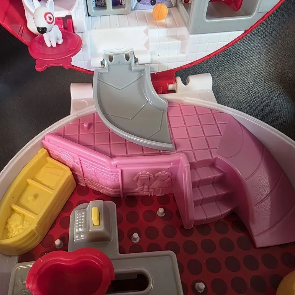Polly Pocket Target Bullseye Adventure Compact Playset Incomplete 2024 Exclusive